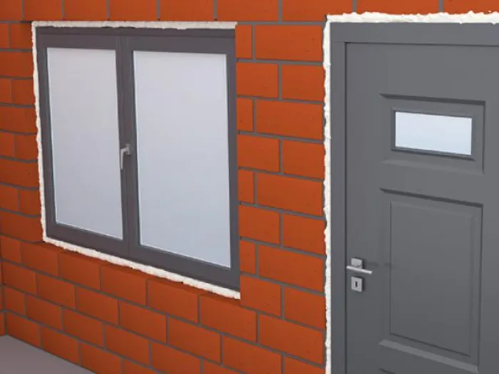 Insulation around windows and doors